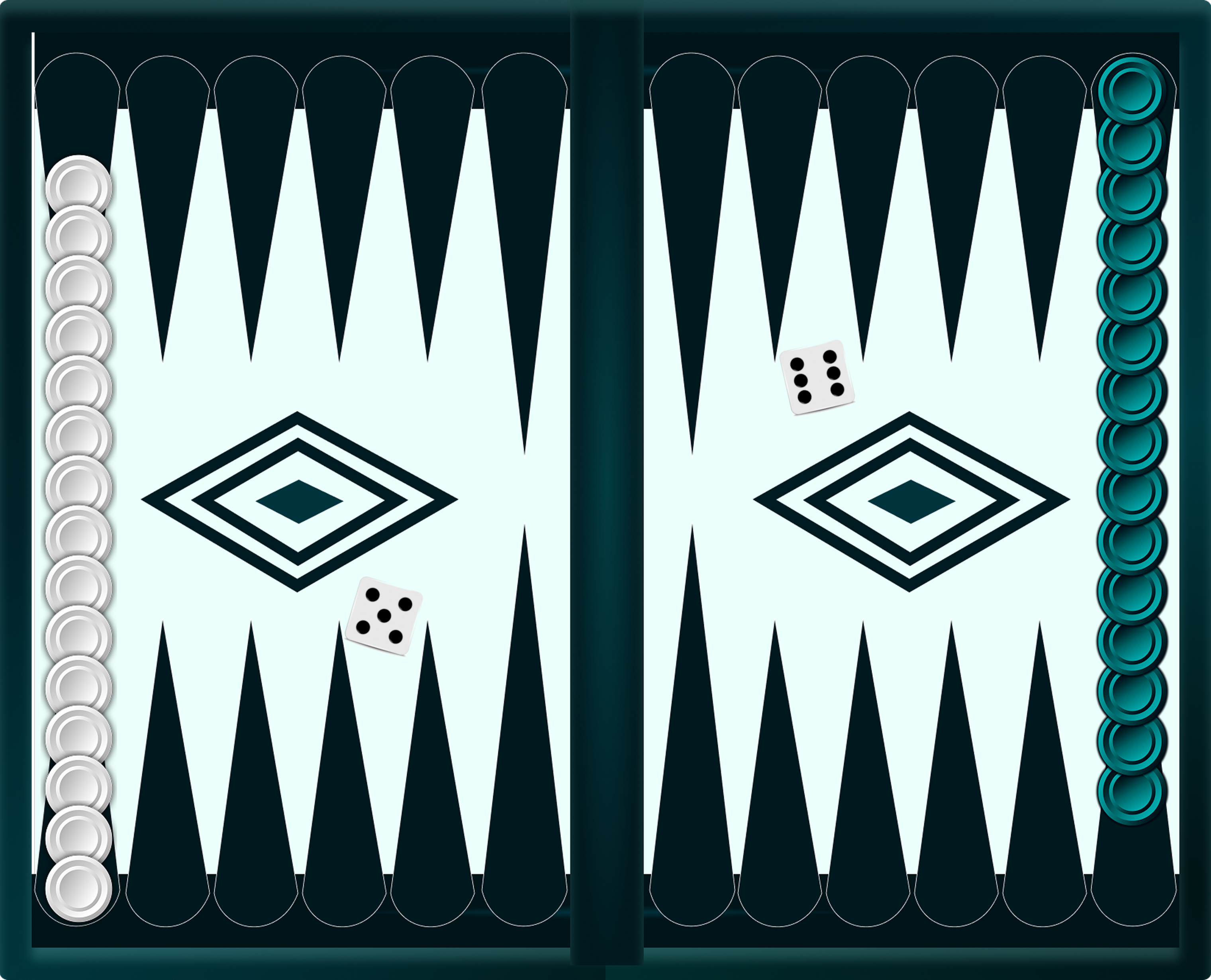 Backgammon board